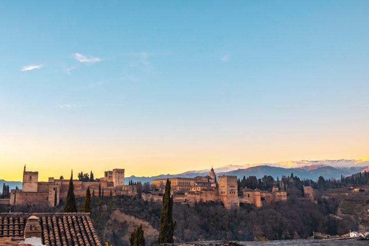 alhambra sunset